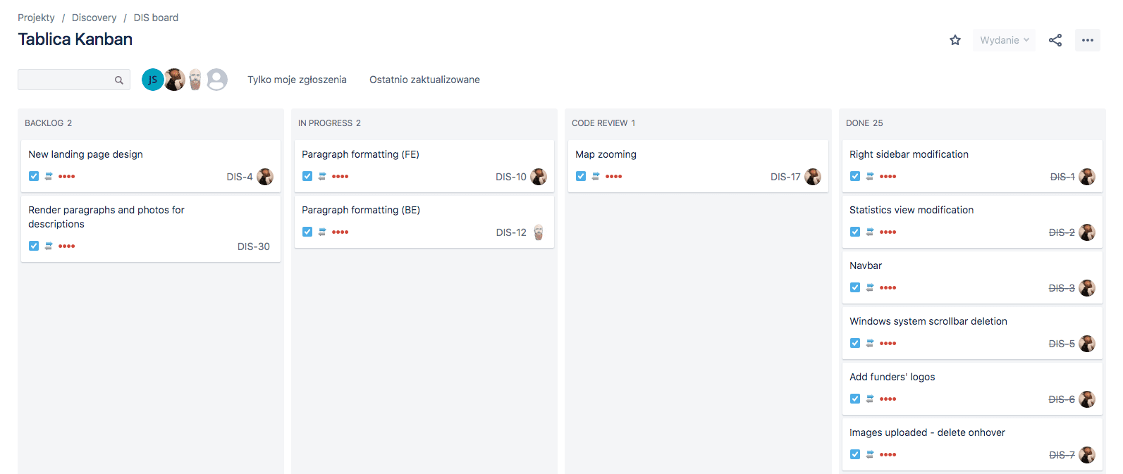 Jira project