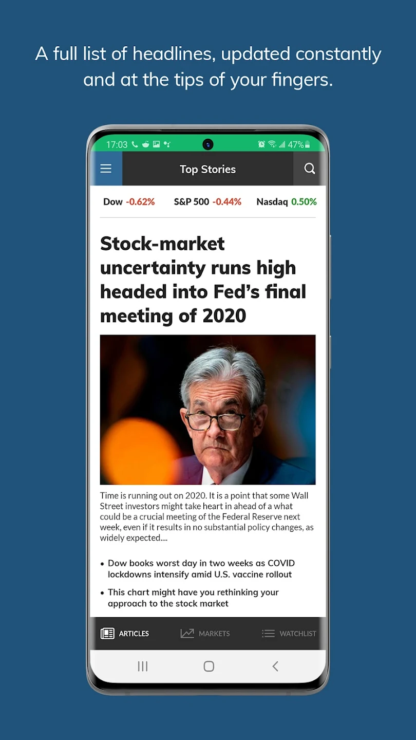 Marketwatch App Ionic