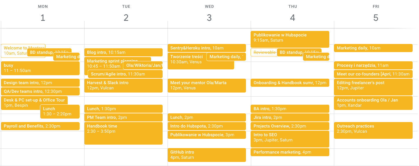 A preview of the onboarding process at Monterail