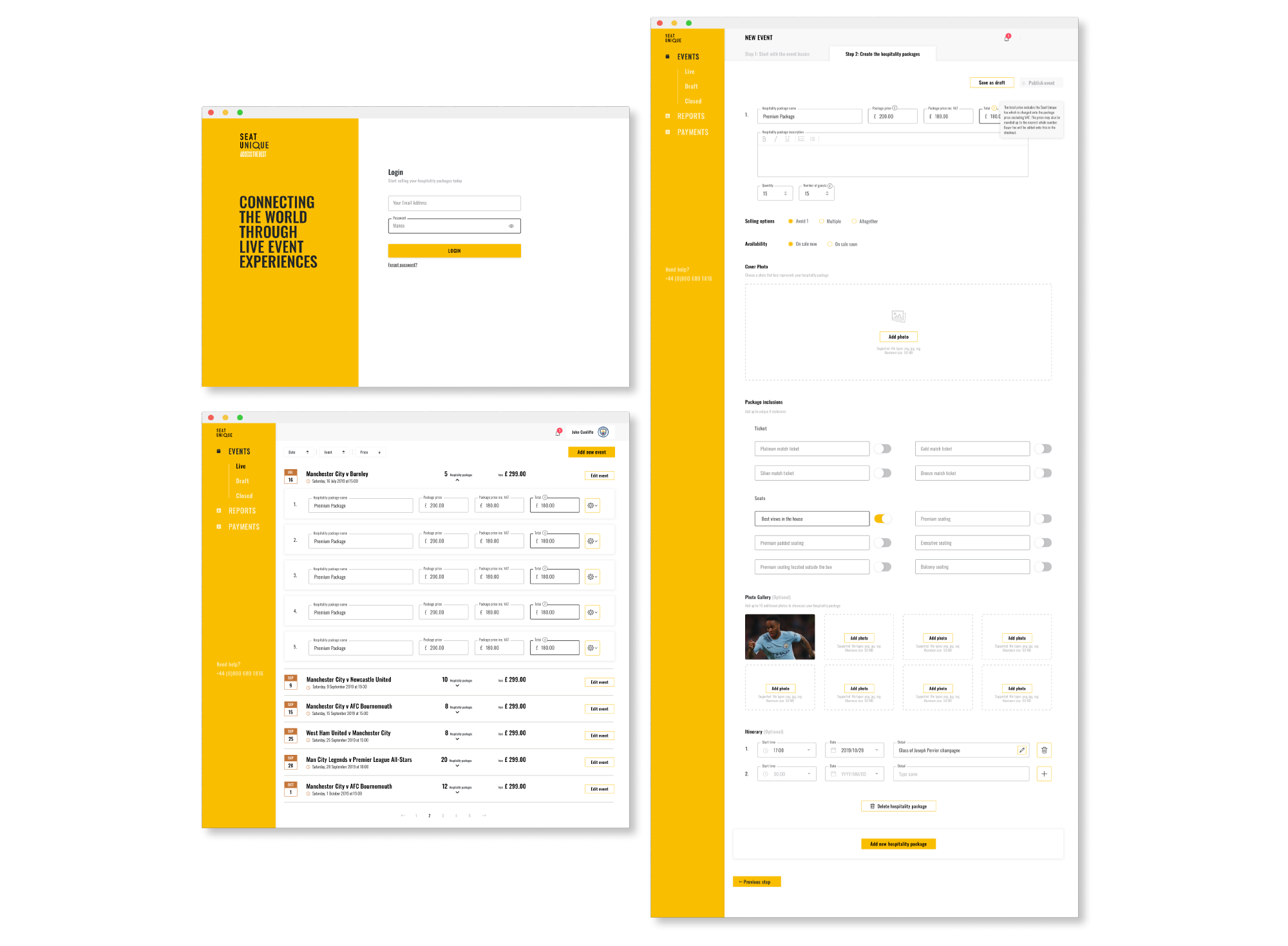 Seat Unique browser view