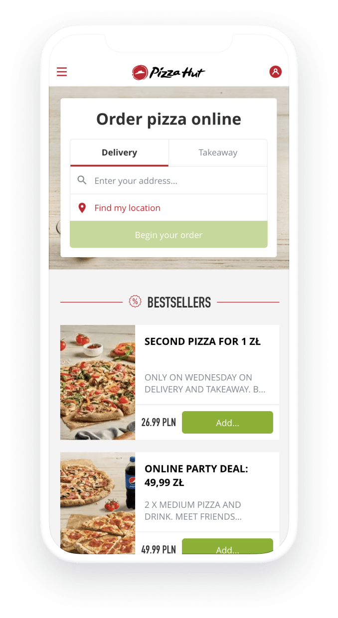 pizza hut mobile app