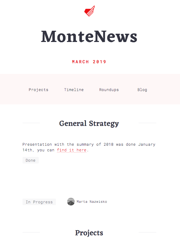 Monte News release