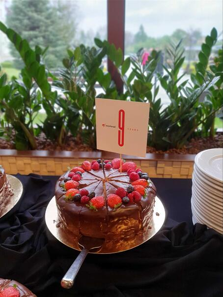Monterail 9th birthday cake