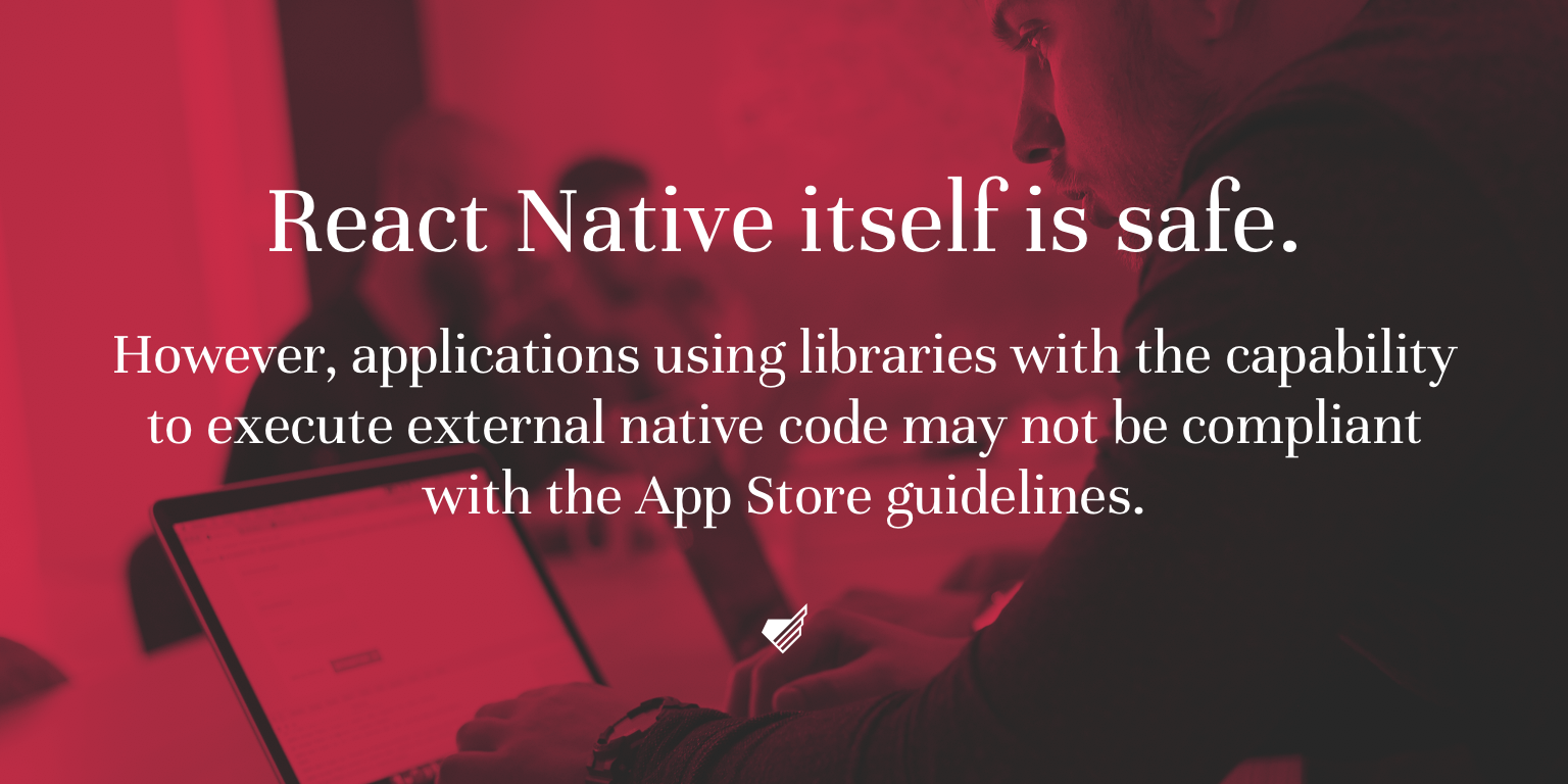 Screenshot from Monterail's React Native landing page