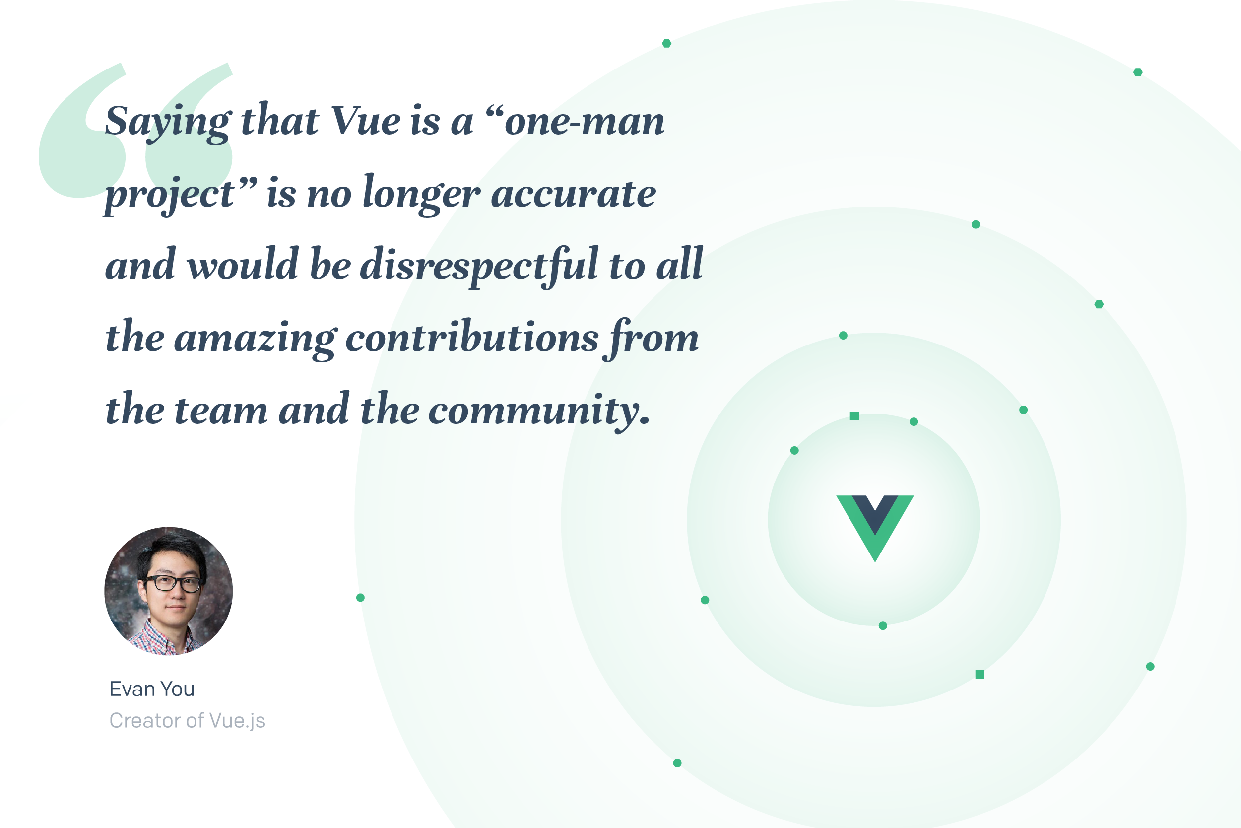 Evan You quote on Vue.js