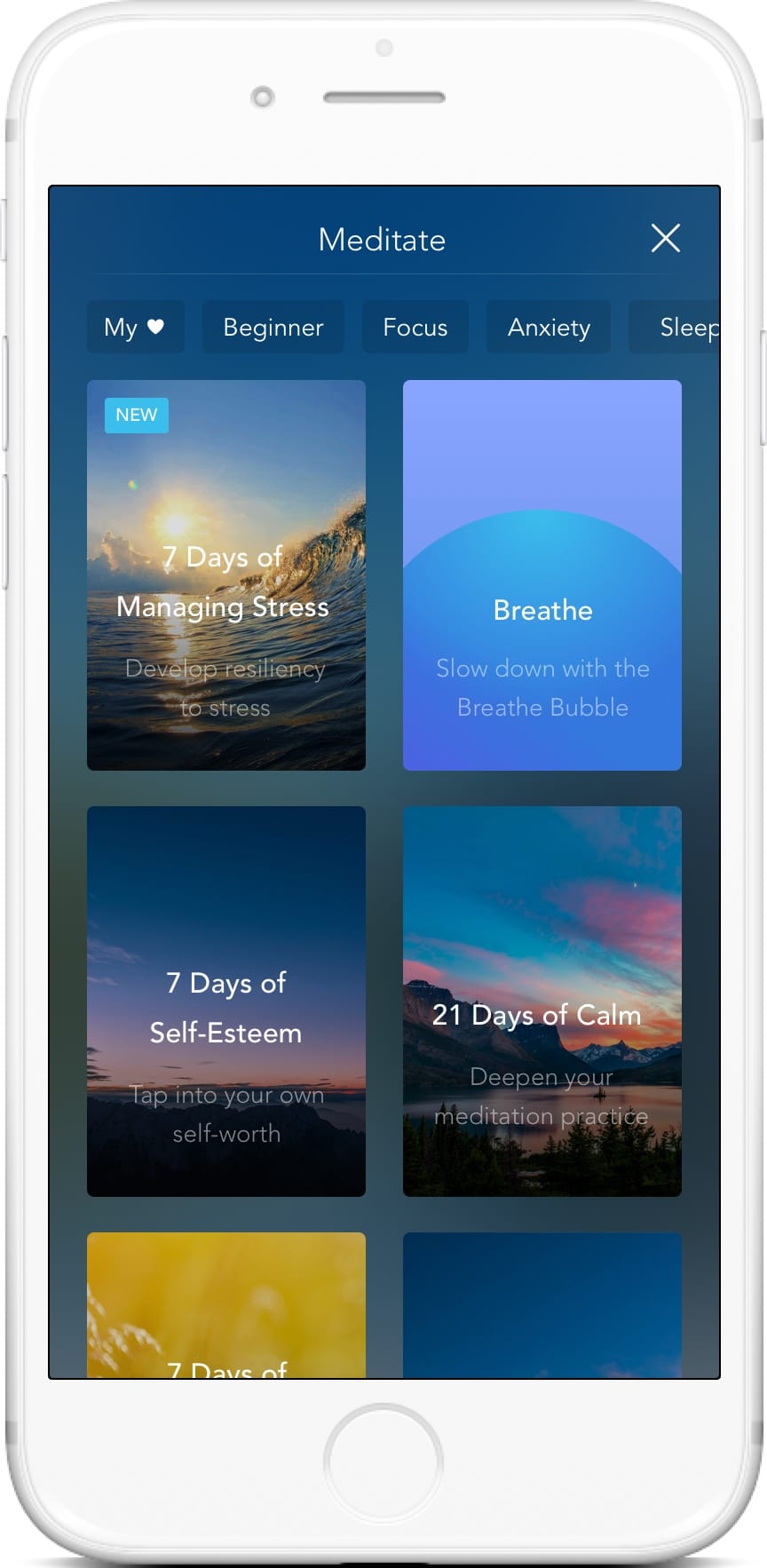 Calm App_mHealth examples_Monterail.com