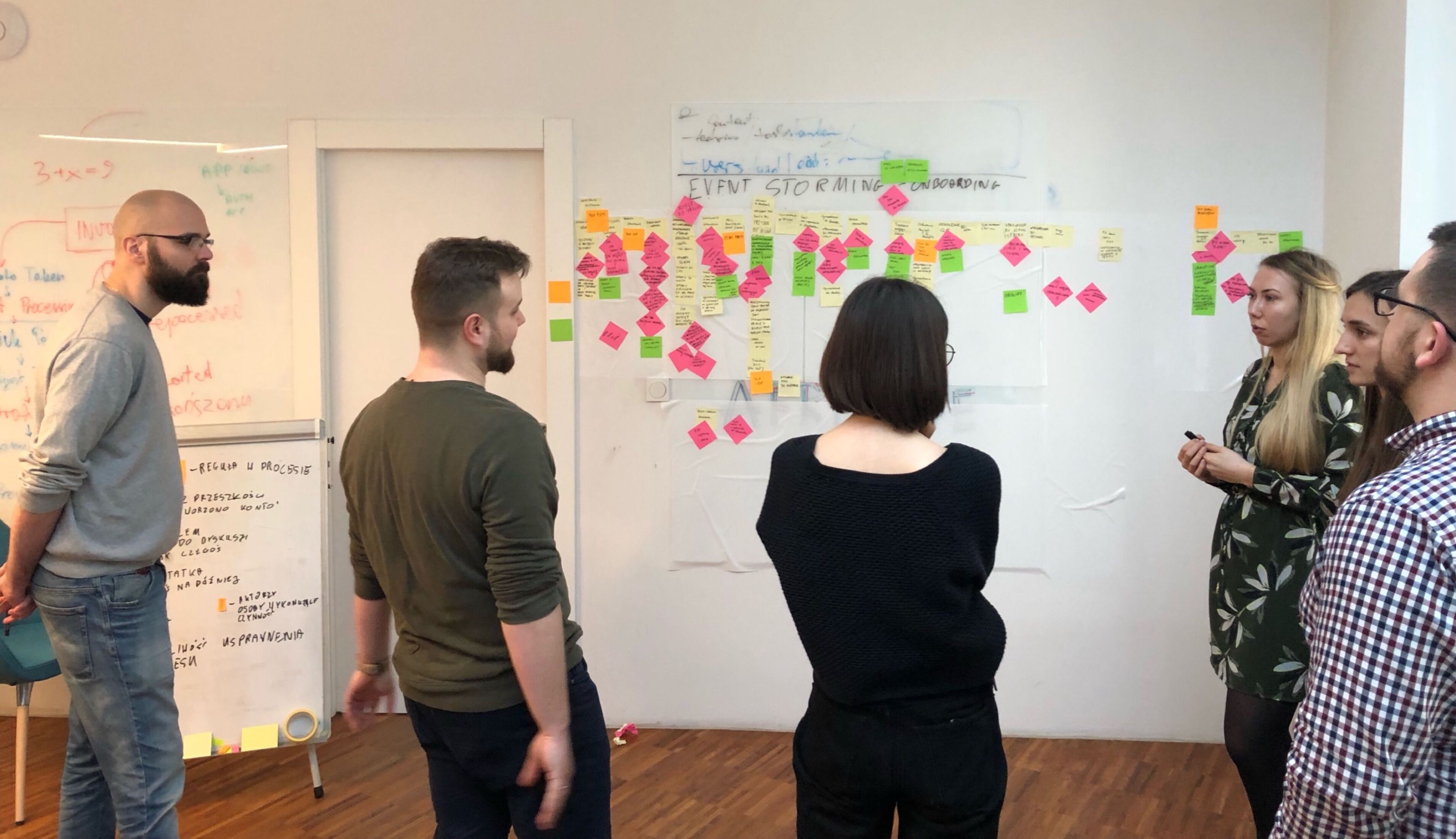 Event Storming in HR onboarding process at Monterail