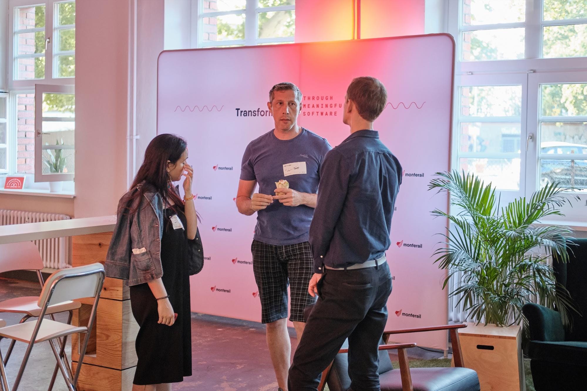 Networking session during the event. 