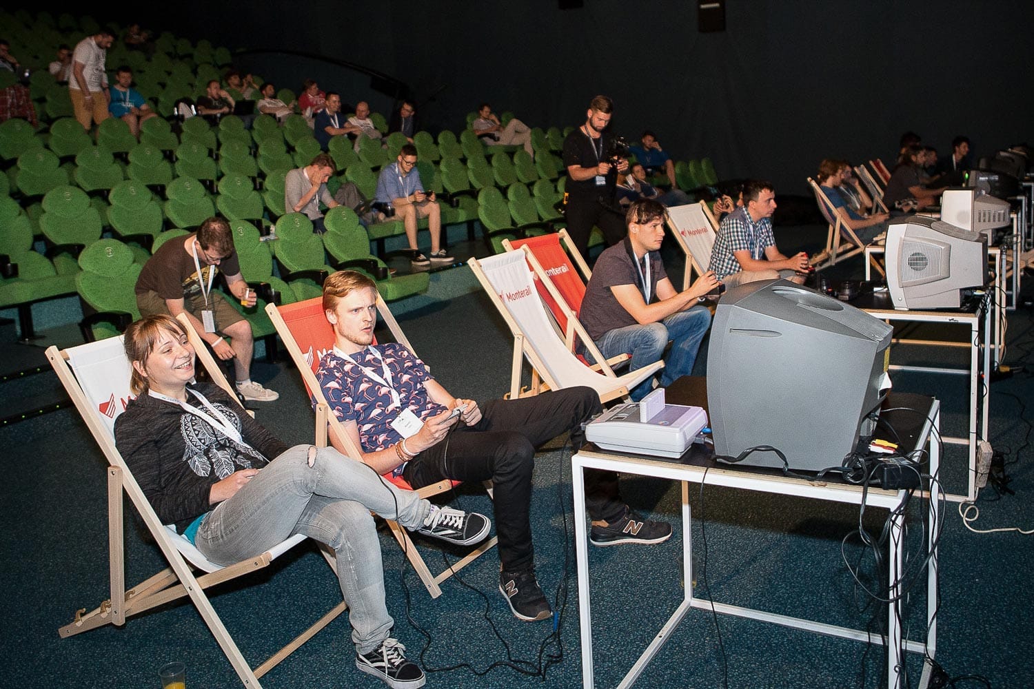 Gaming room during VueConf