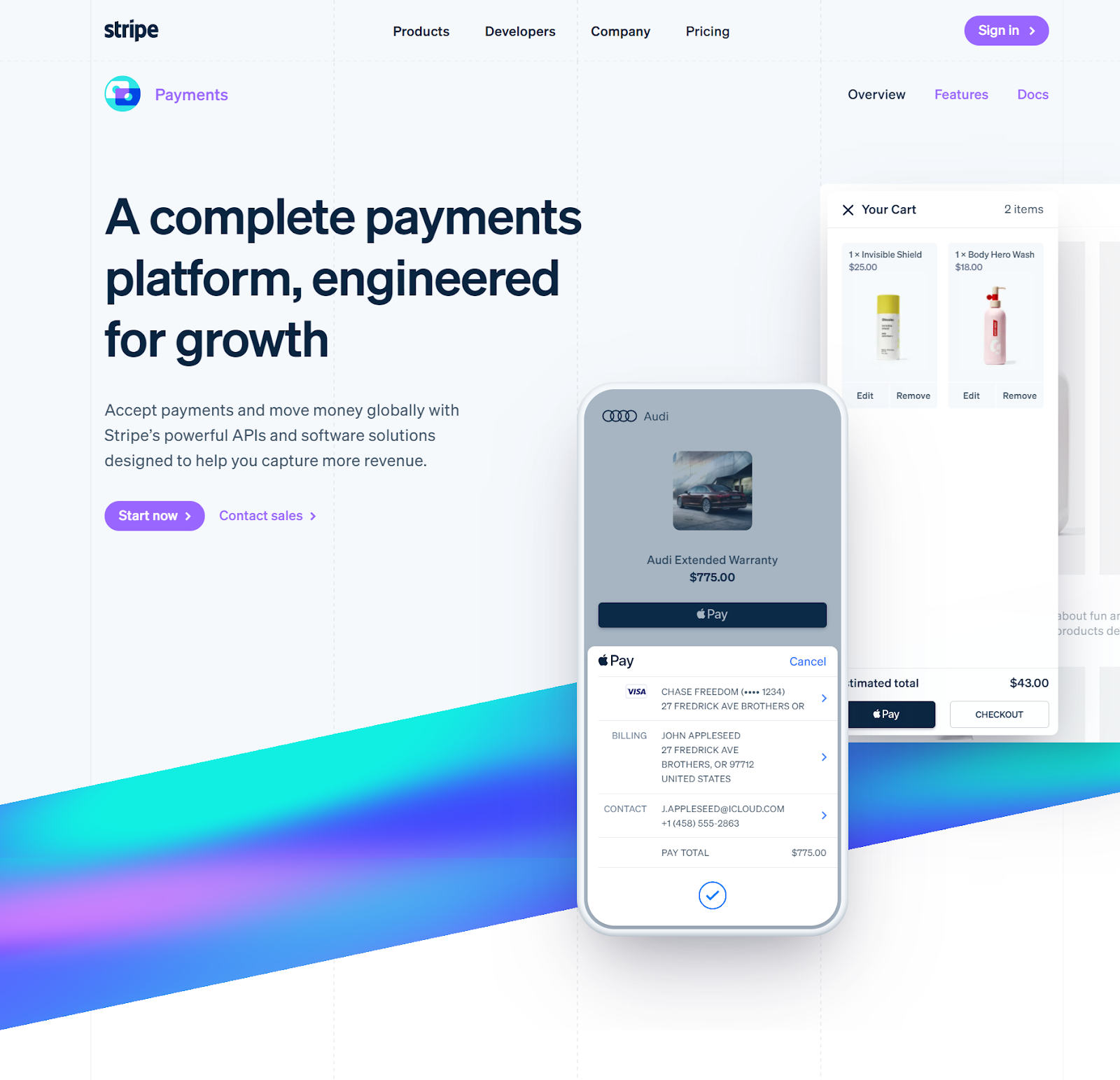Stripe — payments integration platform.