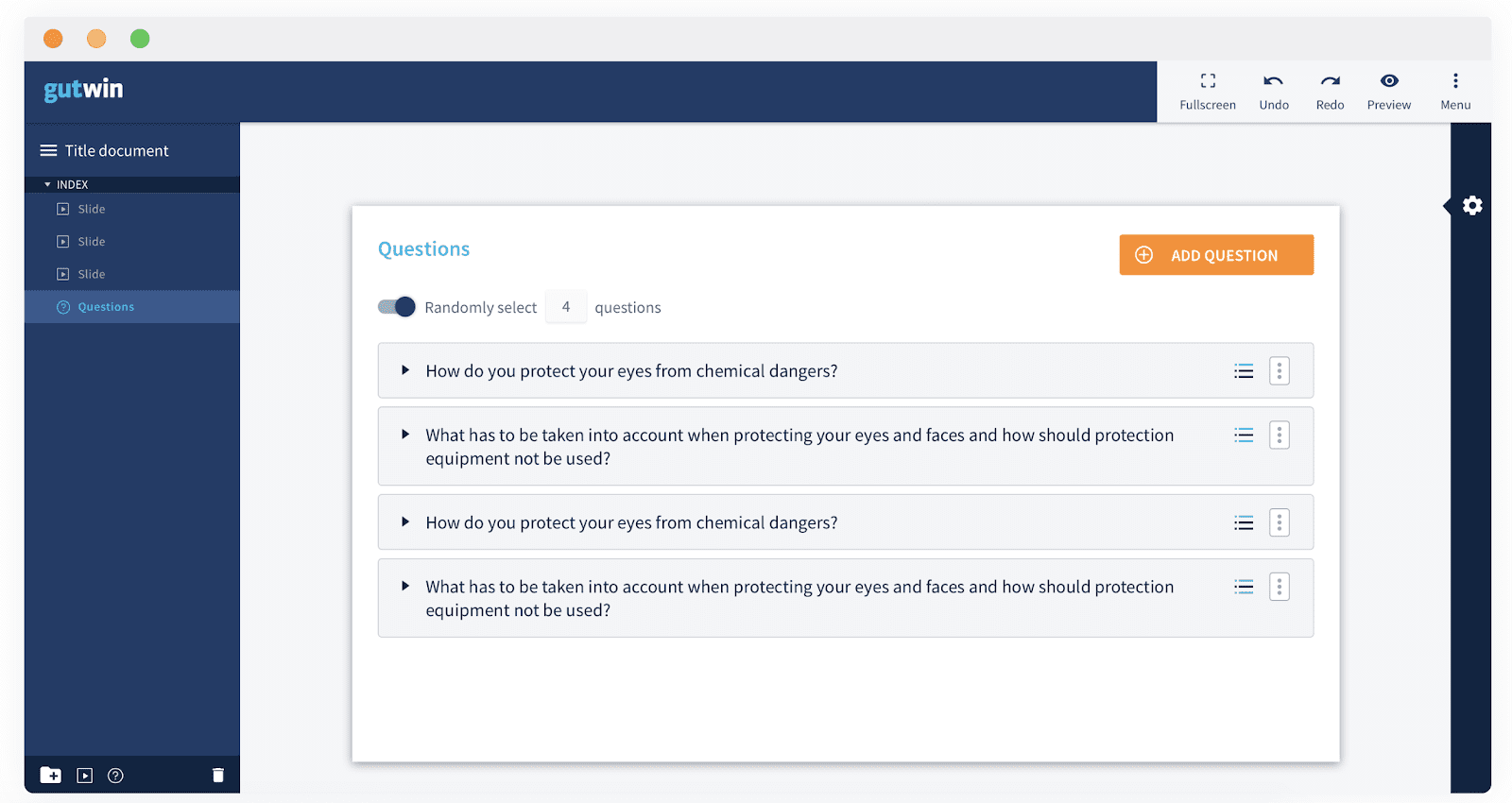 Gutwin Software - EHS e-learning platform