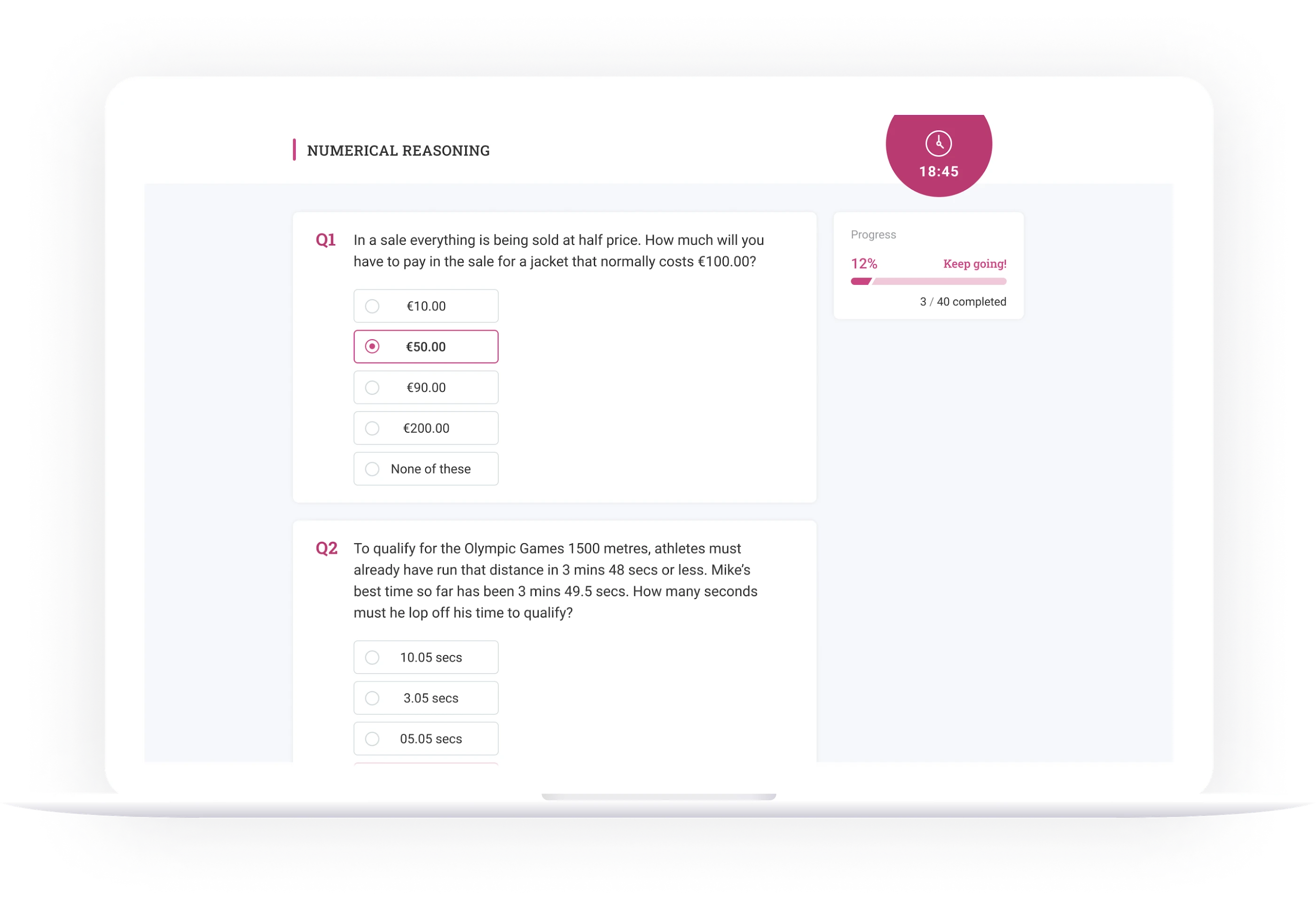 CareerFit student desktop