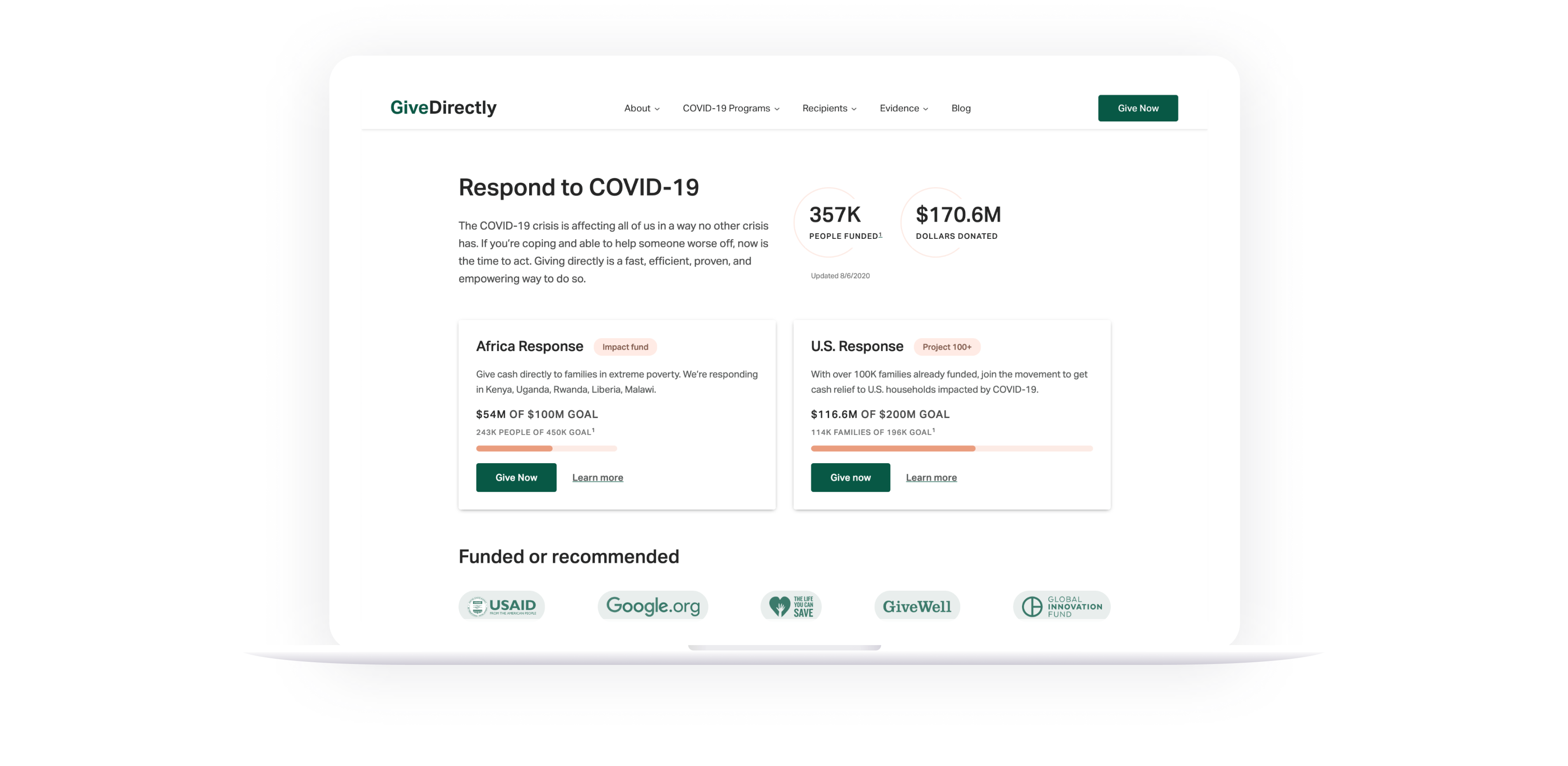 GiveDirectly outcome