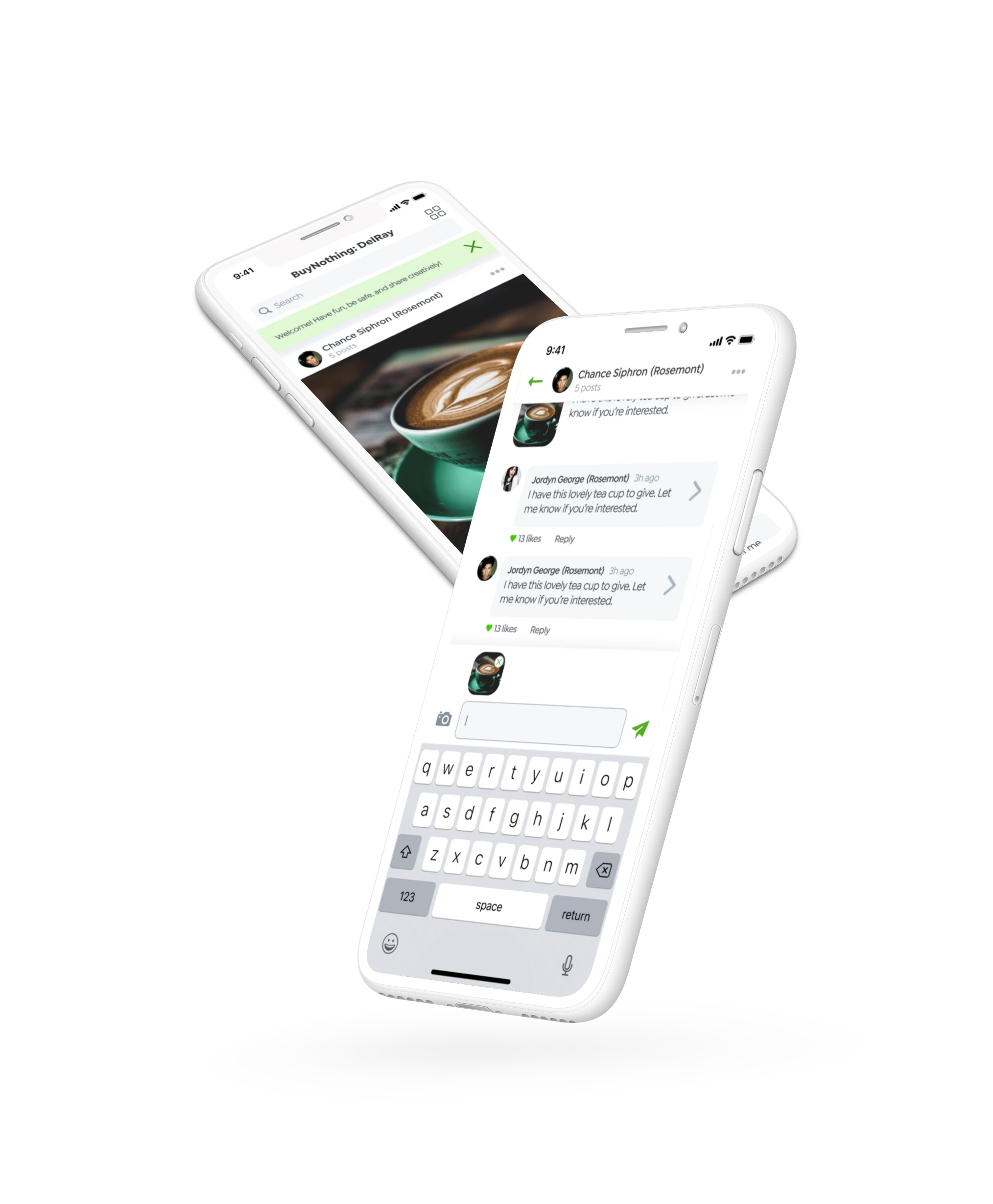 ShareThing - mobile app mockup