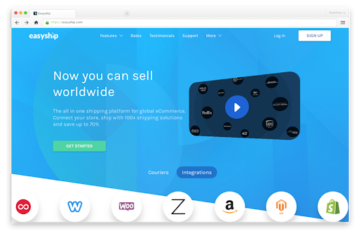 Easyhip home page